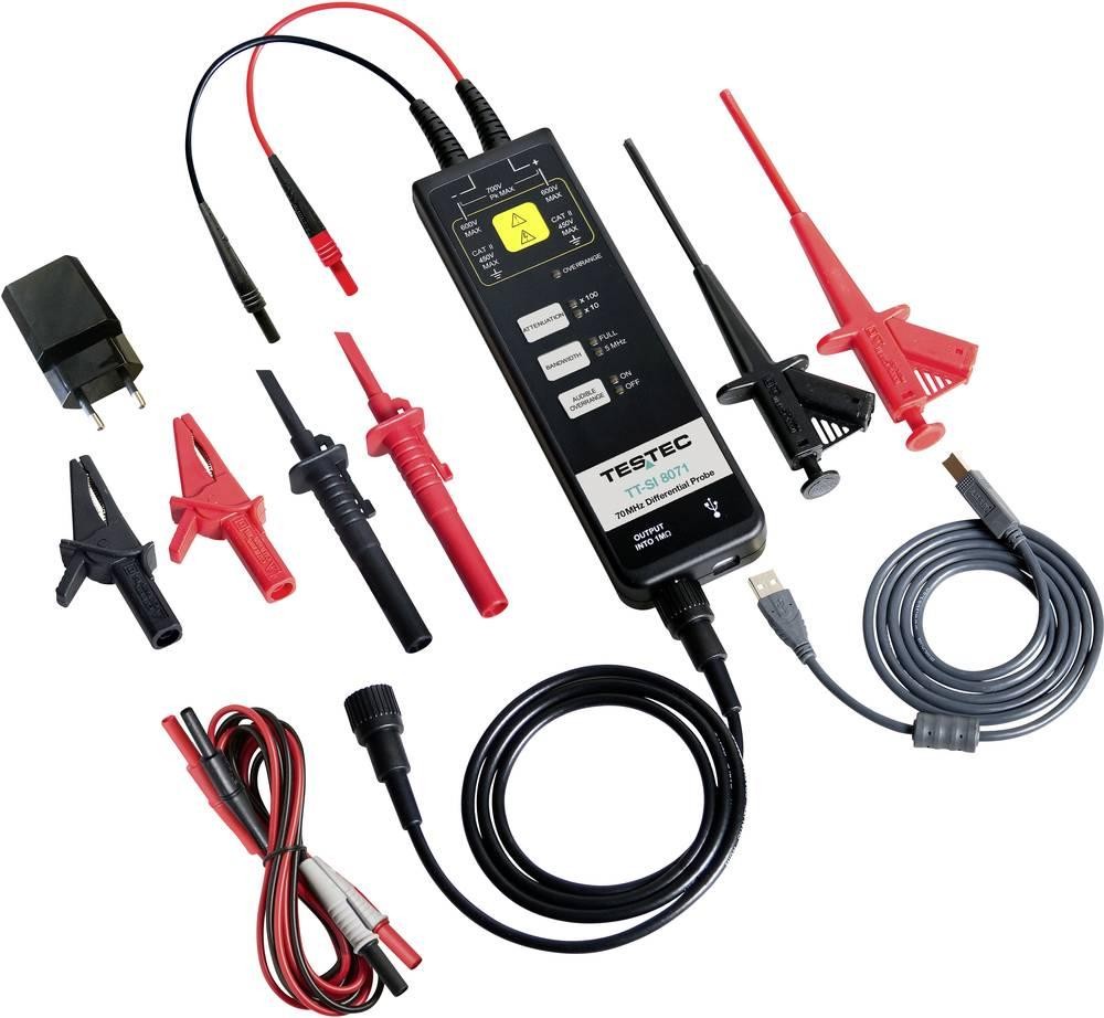 Testec TT-SI 8071 Differential-Tastkopf 70MHz 10:1, 100:1