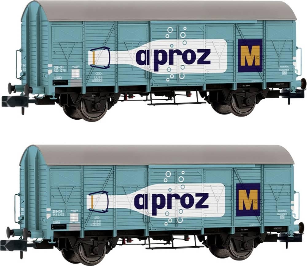 Arnold HN6683 N paquet de 2-Set gedeckter Güterwagen K4 APROZ\