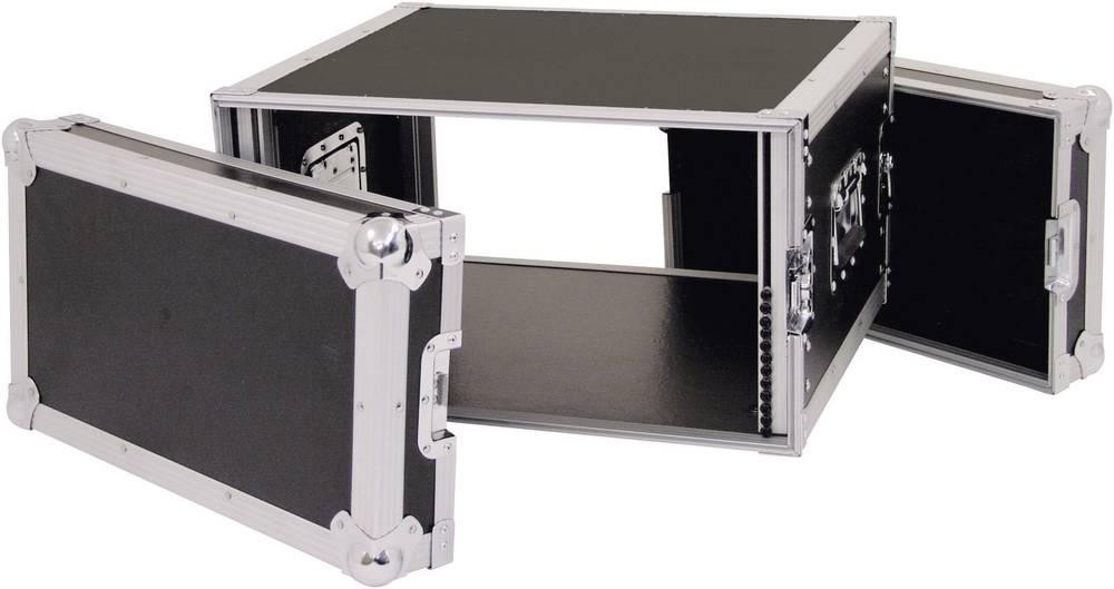 Roadinger 30109786 19 inch Rack 6 HE wood incl. Griff