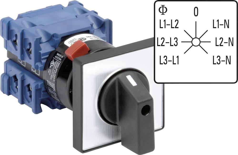 Kraus & Naimer CH10.A007.FT2.F785 Voltmeter commutatore 360° grigio,