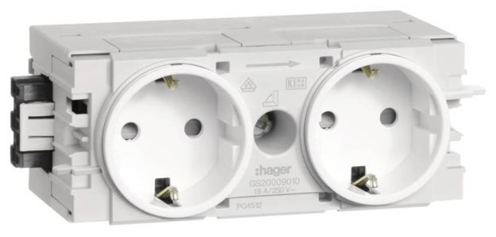 Hager GS20009016 Elektro-Sockelleisten-Zubehör Steckdosencontainer
