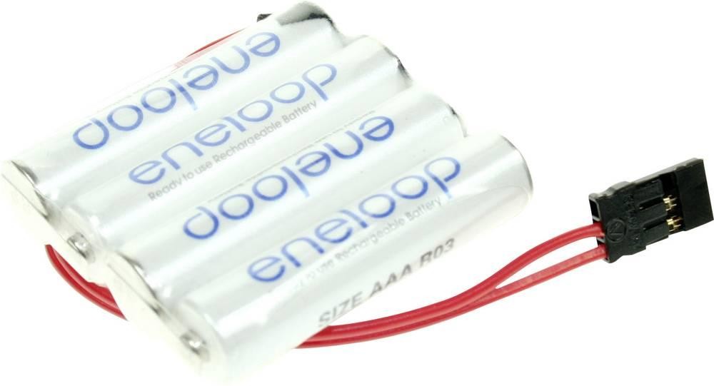 Panasonic eneloop Reihe F1x4 Akkupack 4x Micro (AAA) Kabel, jack NiMH