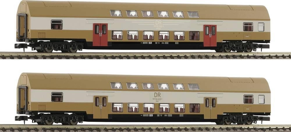 Fleischmann 6260075 N pacco di 2-Set 2: Doppelstockwagen DBmue der DR