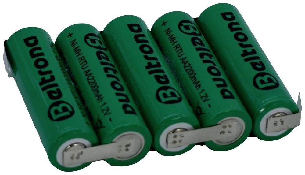 Beltrona RTU5AAZ Akkupack 5x Mignon (AA) Z-Lötfahne NiMH 6V 2200 mAh