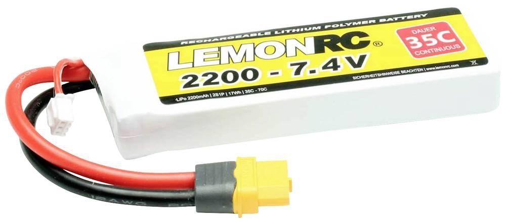 LemonRC Modellbau-Akkupack (LiPo) 7.4V 2200 mAh Zellen-Zahl: 2 35 C