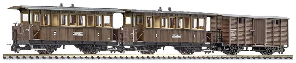 Liliput L340018 H0e 3er-Set 2achsige Personenwagen B16 y AB Freightwg.