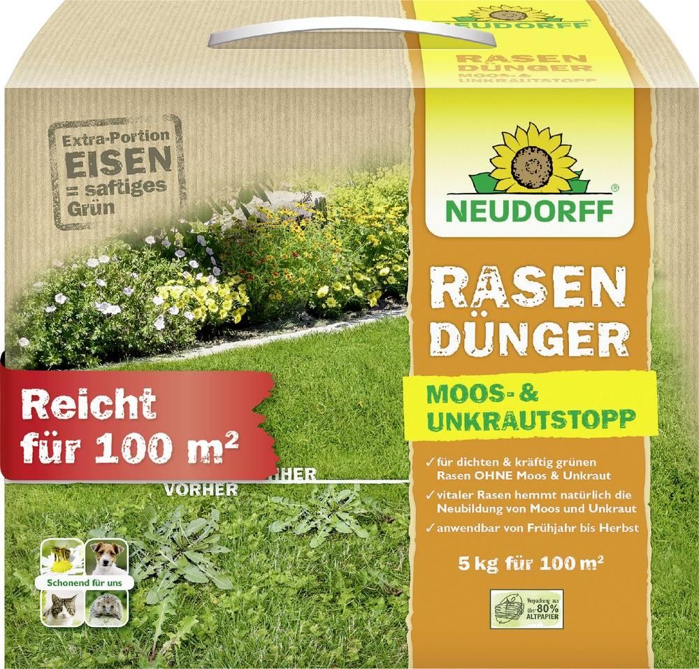 Neudorff 01295 Azet Rasendünger Moos- & Unkraut-Stopp 5kg