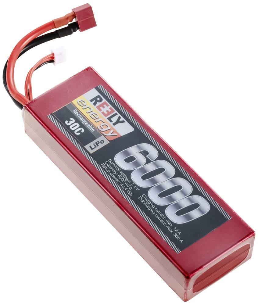 Reely Modellbau-Akkupack (LiPo) 7.4V 6000 mAh Zellen-Zahl: 2 30 C