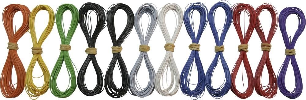 TAMS Elektronik 73-09100-12 Modellbahn-Litze 1 x 0.04mm² Bunt