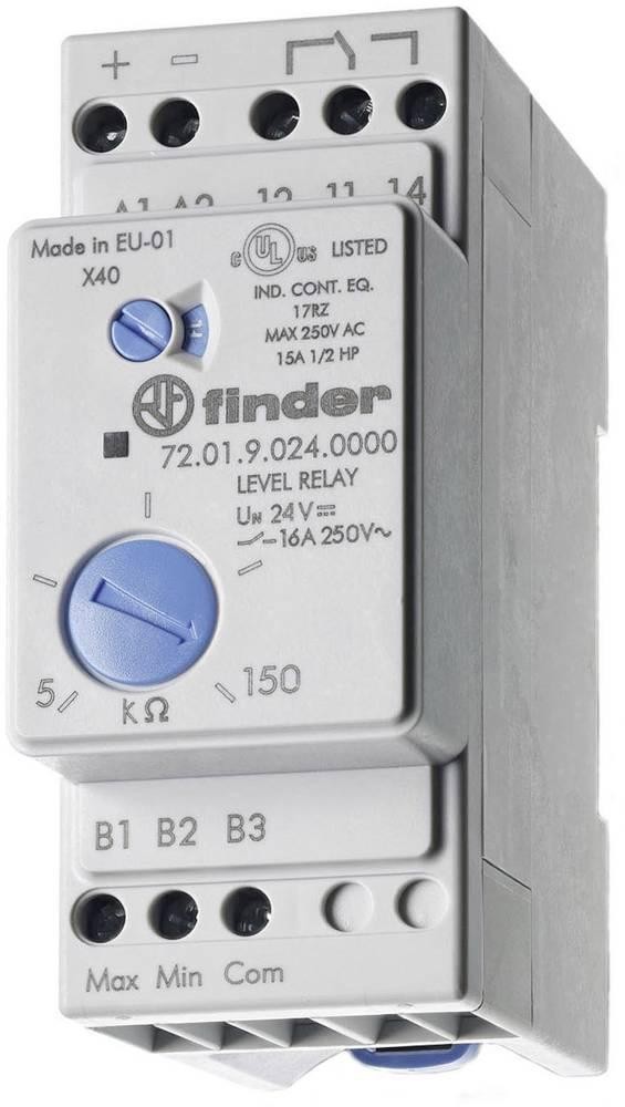 Finder Level Monitoring Relay, 1 Phase, SPDT, DIN Rail - Finder Level
