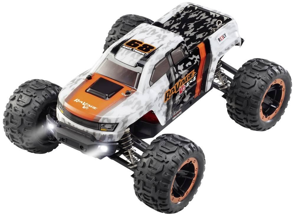 Reely RaVage 4x4 V2 Orange/Weiß Brushed 1:16 RC Modellauto Elektro