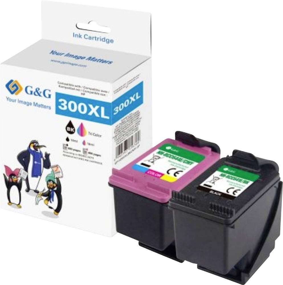 G&G Druckerpatrone Kompatibel GP-H300XLBKCMY-2P