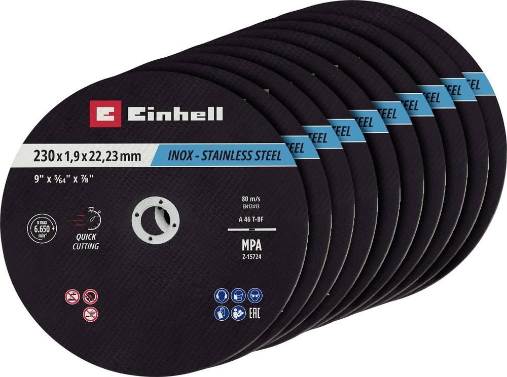 Einhell 711524 Trennscheiben-Set 230mm 10 St. Metall, Edelstahl,