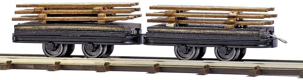 Busch Feldbahn 12218 H0f two Wagen with Bretterladung