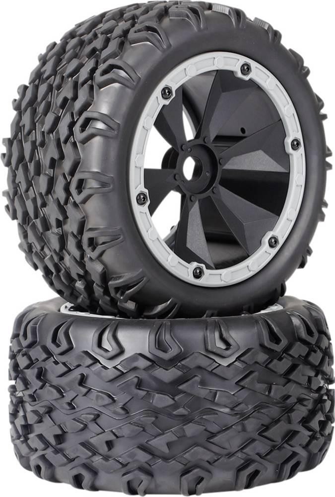 Reely 1:8 Monstertruck Reifen 6-Speichen negro-Grau 2 piezas
