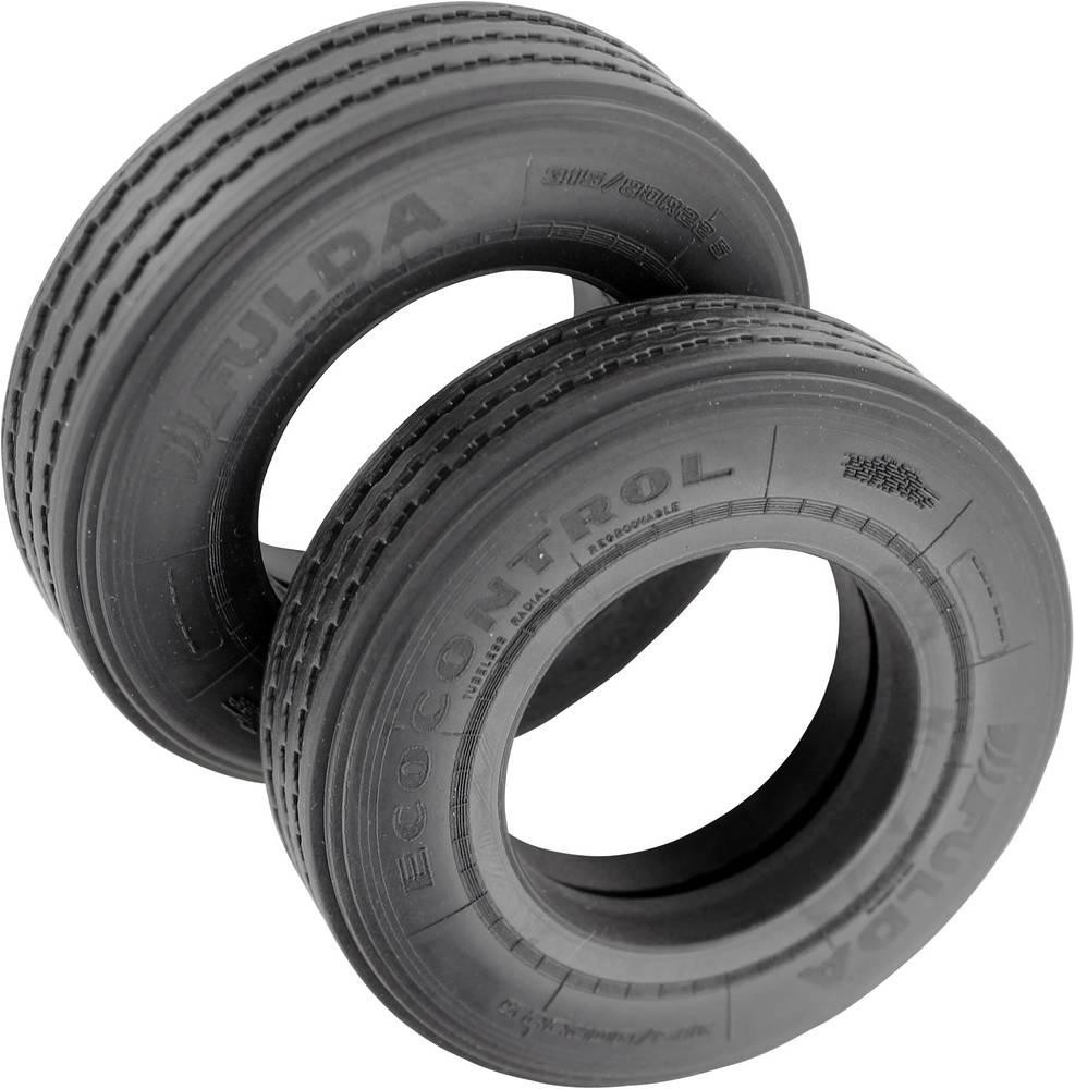 Veroma 1:16 LKW Reifen 19mm Straßenprofil 2St.
