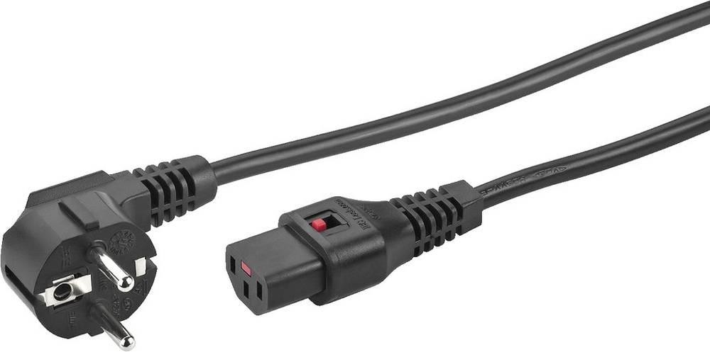 Monacor AAC-500IEC Kaltgeräte Direktstromversorgungskabel 5m Schwarz