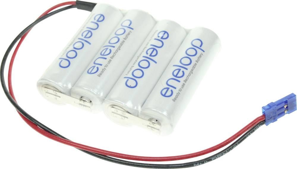 Panasonic eneloop Reihe F1x4 grispner Akkupack 4x Mignon (AA) Kabel,