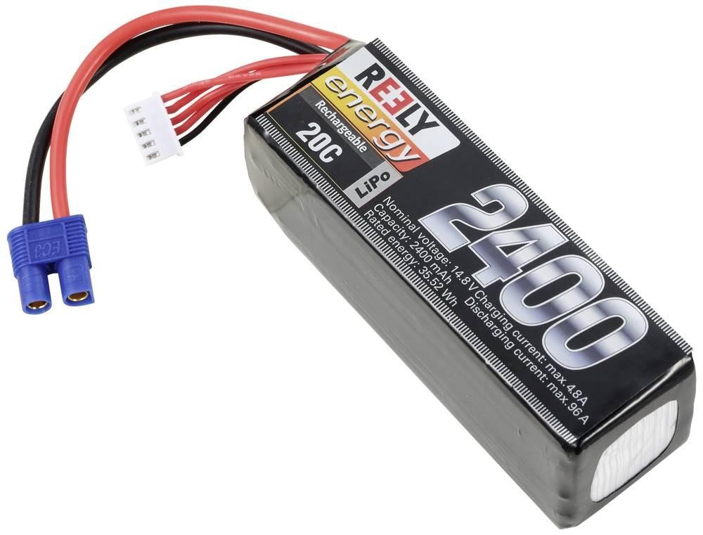 Reely Modellbau-Akkupack (LiPo) 14.8V 2400 mAh Zellen-Zahl: 4 20 C