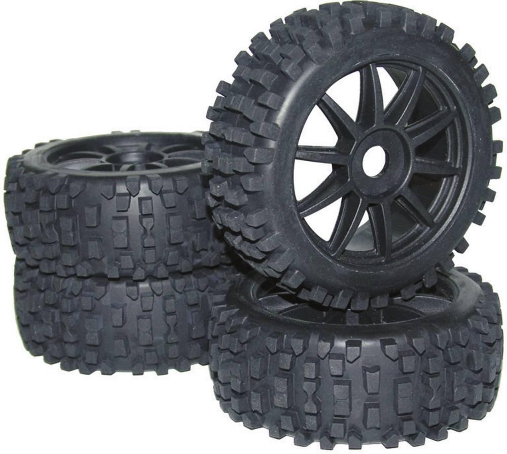 Reely 1:8 Buggy Kompletträder Big Core 10-Speichen black 4St.