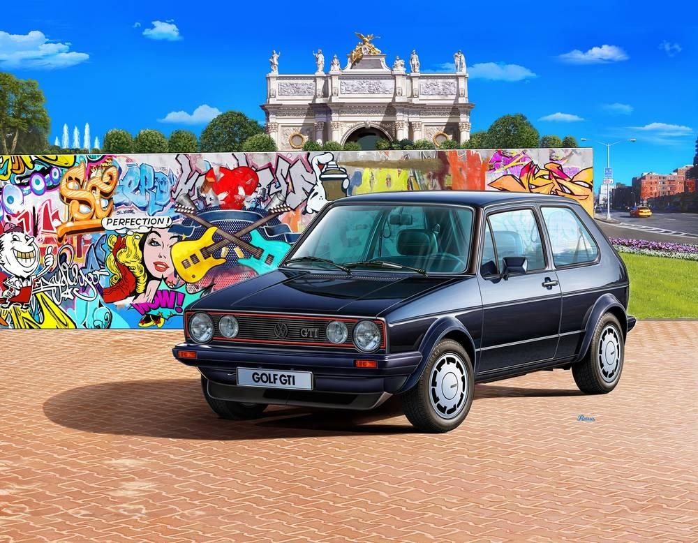 Revell 35 Years VW Golf 1 GTI Pirelli Car model - Revell 35 Years VW