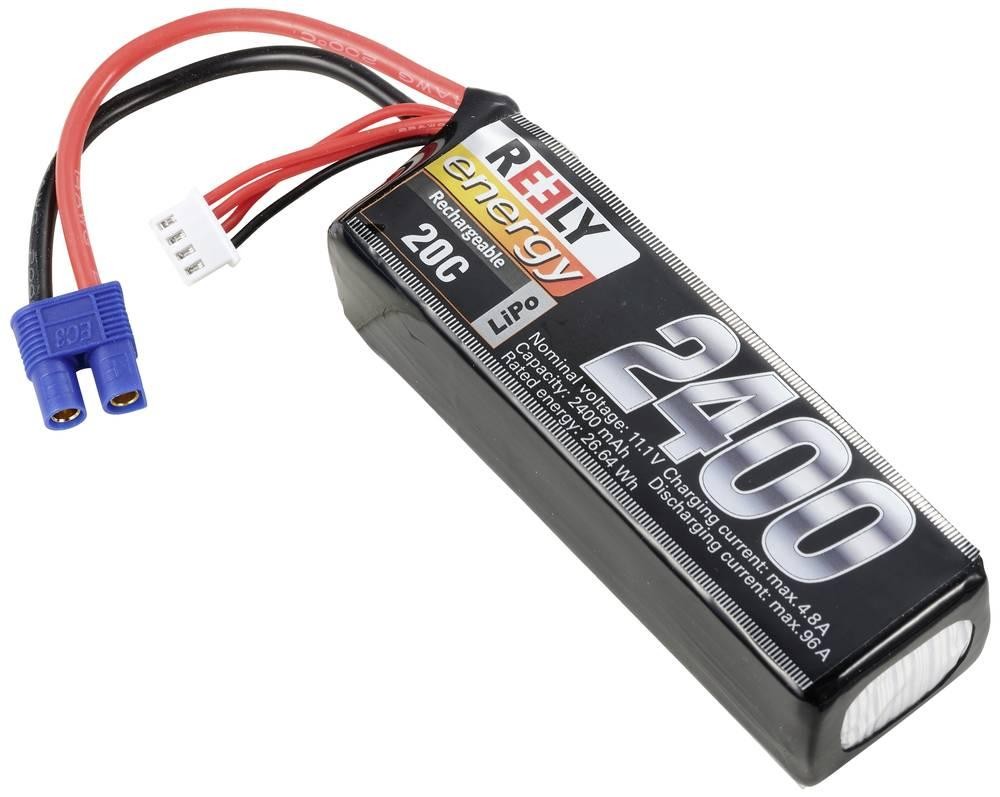 Reely Modellbau-Akkupack (LiPo) 11.1V 2400 mAh Zellen-Zahl: 3 20 C