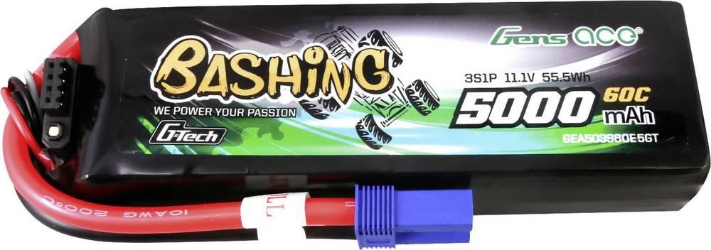 Gens ace G-Tech 5000mAh 11.1V 3S1P 60C Lipo Battery Pack with EC5