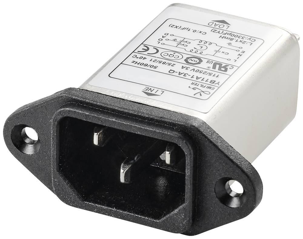 TRU COMPONENTS TC-10101444 Netzfilter with Kaltgerätefemale 250 V/AC