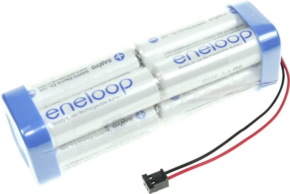 Panasonic eneloop Doppelwürfel F2x2x2 Graupner Akkupack 8x Mignon (