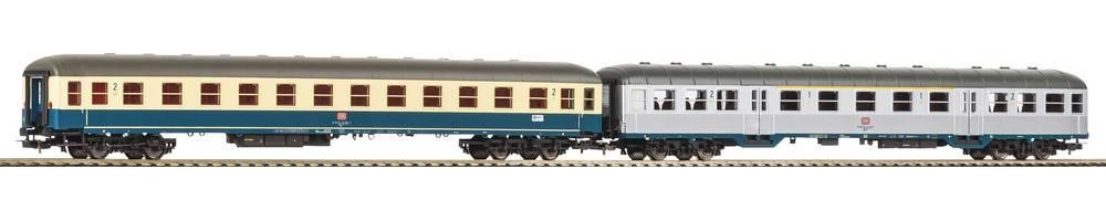 Piko H0 28325 H0 pack of 2-Set Personenwagen 1x 1./2. Kl. silverling +