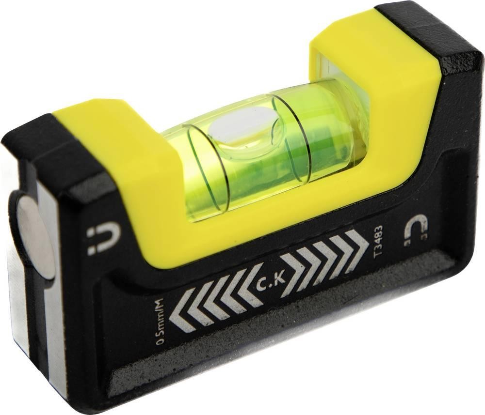C.K T3483 Taschenwasserwaage mit Magnet 67mm 0.5 mm/m