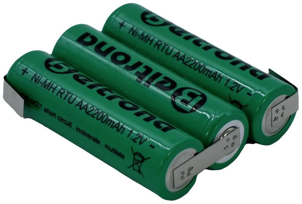 Beltrona RTU3AAZ Akkupack 3x Mignon (AA) Z-Lötfahne NiMH 3.6V 2200