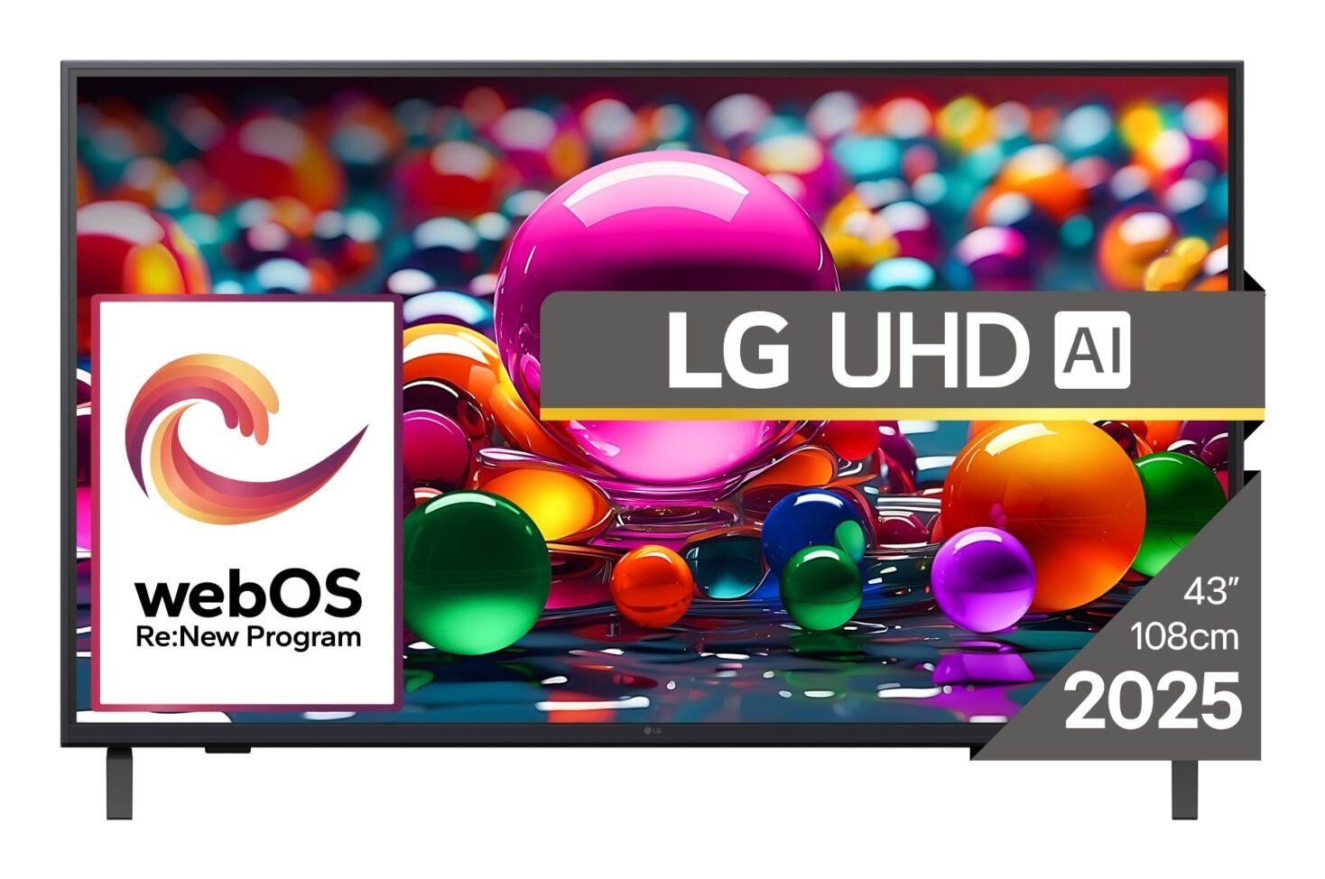 LG 43UA74003LB TV 109,2 cm (43") 4K Ultra HD Smart TV Wi-Fi Nero - LG