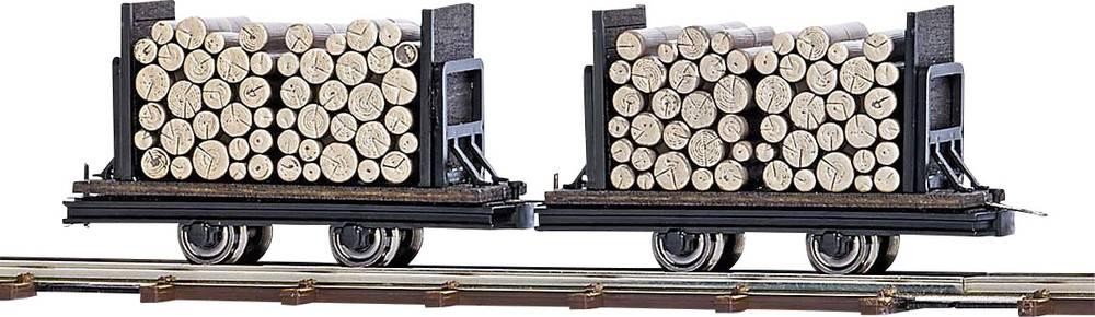 Busch Feldbahn 12211 H0f Zwei Wagen mit Rundholz