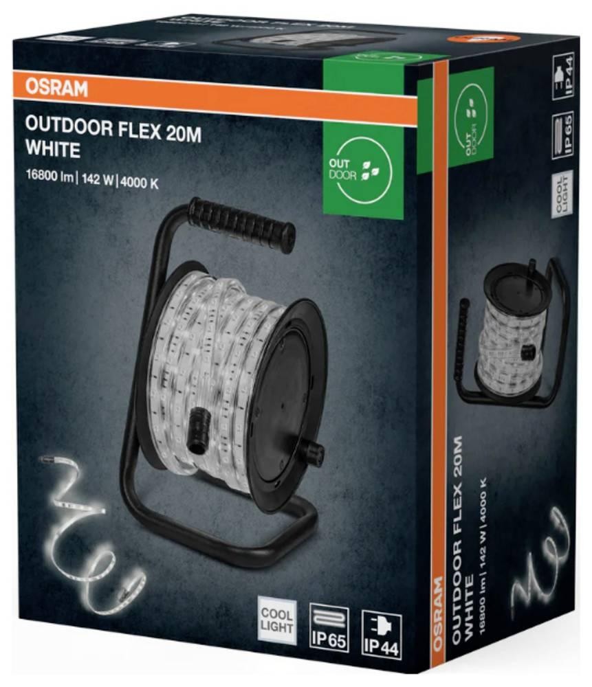 OSRAM 4099854449239 LED-Streifen-Komplettset with jack 230V 20m Kalt