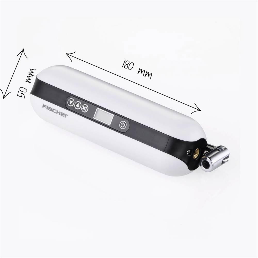 FISCHER FAHRRAD Akku-Kompressor con Powerbank blanco