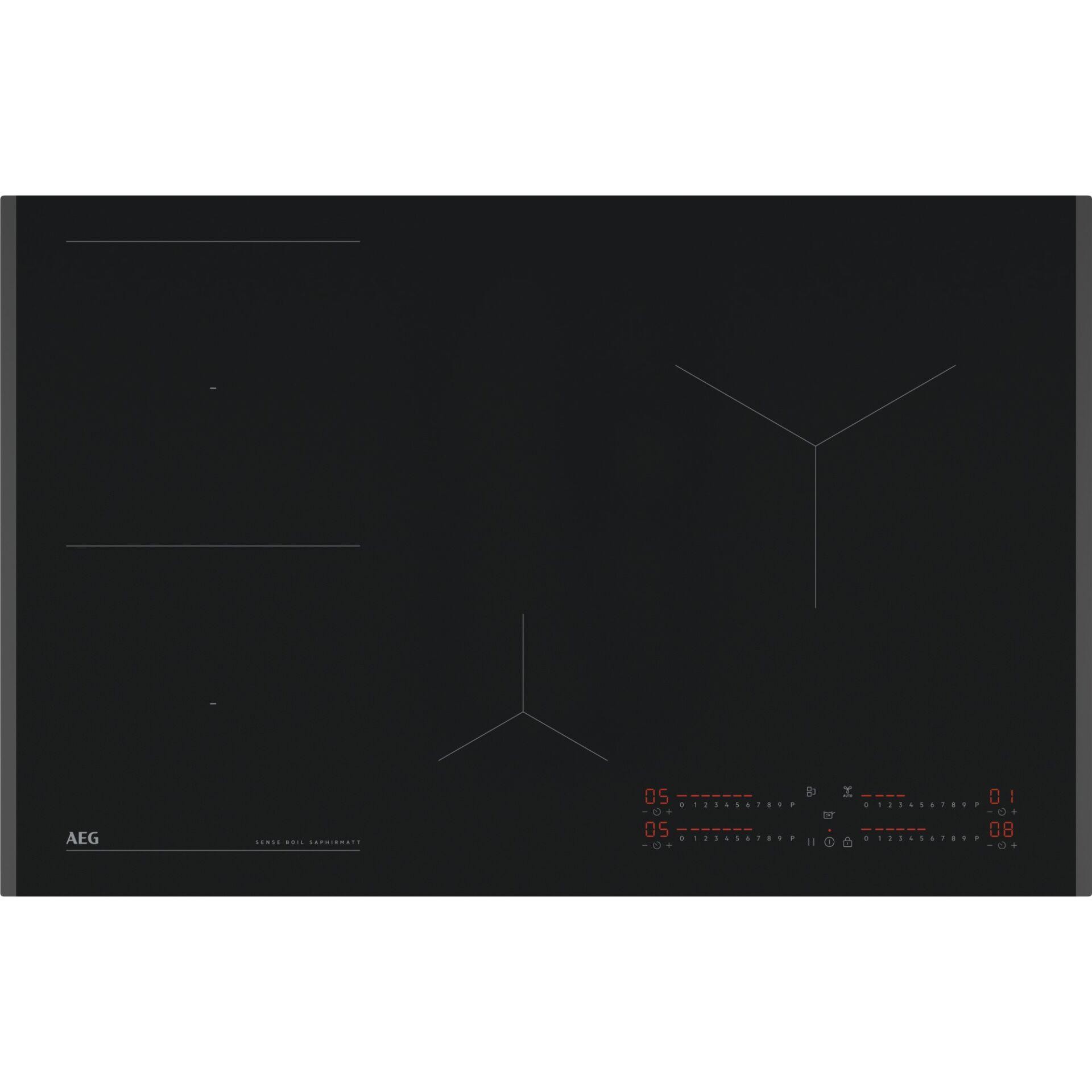 AEG TII84B10FZ Noir Intégré 80 cm Plaque avec zone à induction 4