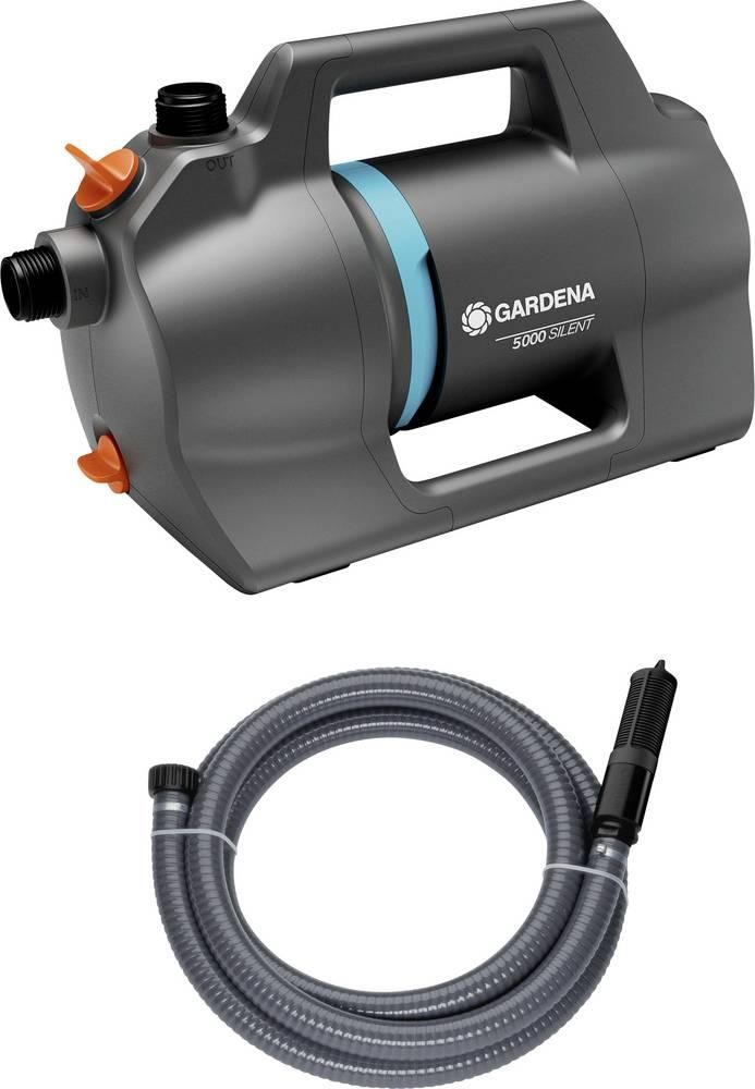 GARDENA Gartenpumpe 5000 Silent Saugschlauch-Set Gartenpumpen-Set 5.