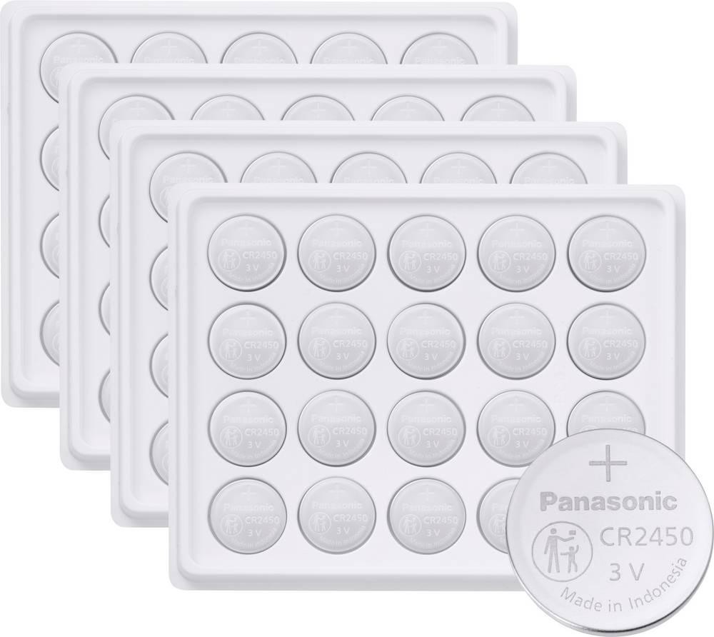 Panasonic Pilas de botón CR2450 3V 300 St. 620 mAh Lithium CR2450