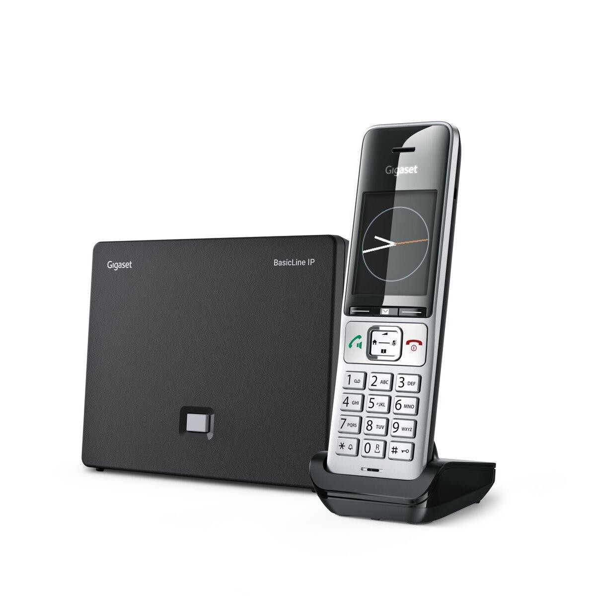 Gigaset BasicLine IP + COMFORT 500HX DECT telephone Caller ID Black,