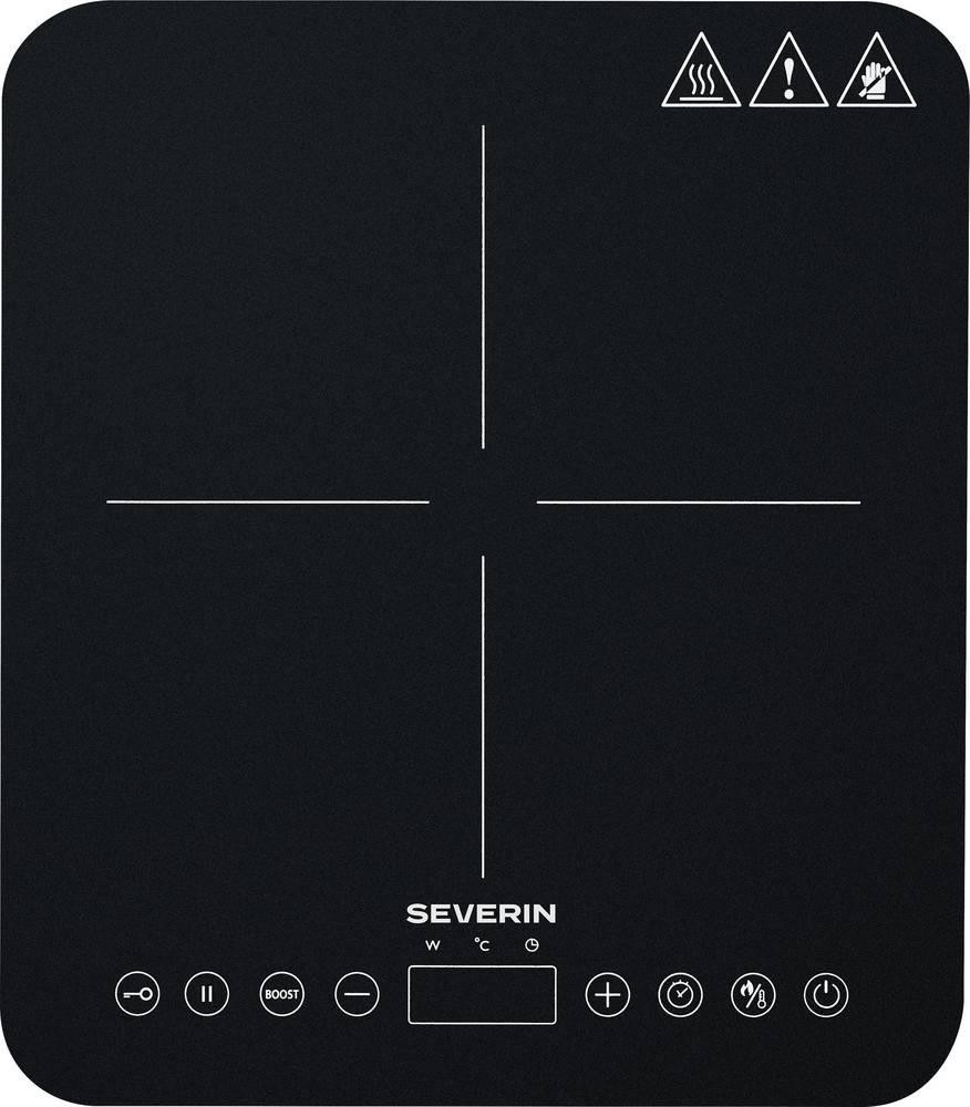 Severin KP 1025 Black Countertop 31 cm Zone induction hob 1 zone(s) -