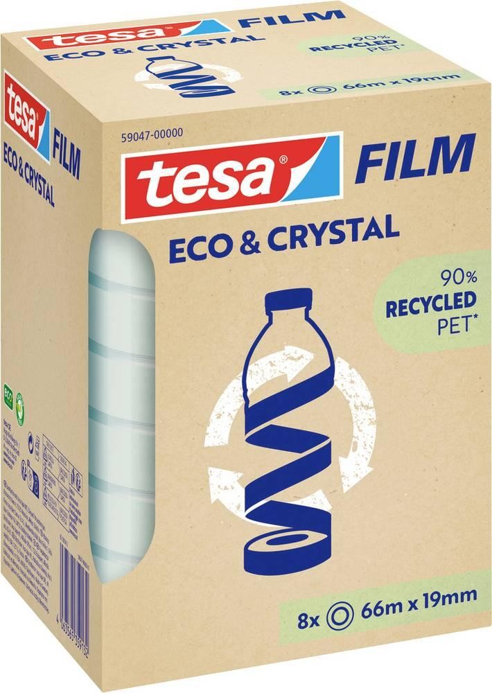 Tesa 59047-00000-00 Klebeband tesafilm Eco & Crystal (L x B) 66m x