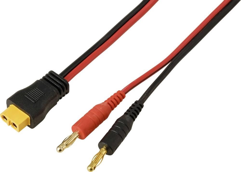 TRU COMPONENTS Bananenprise mâle 4mm á XT60-Kabel, rouge/noir 2m TC-