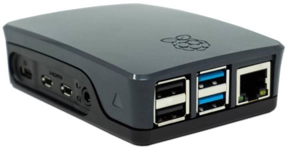 Raspberry Pi SBC-Gehäuse Geeignet für: B+, 2 B, 3 B, 3 B+ Schwarz