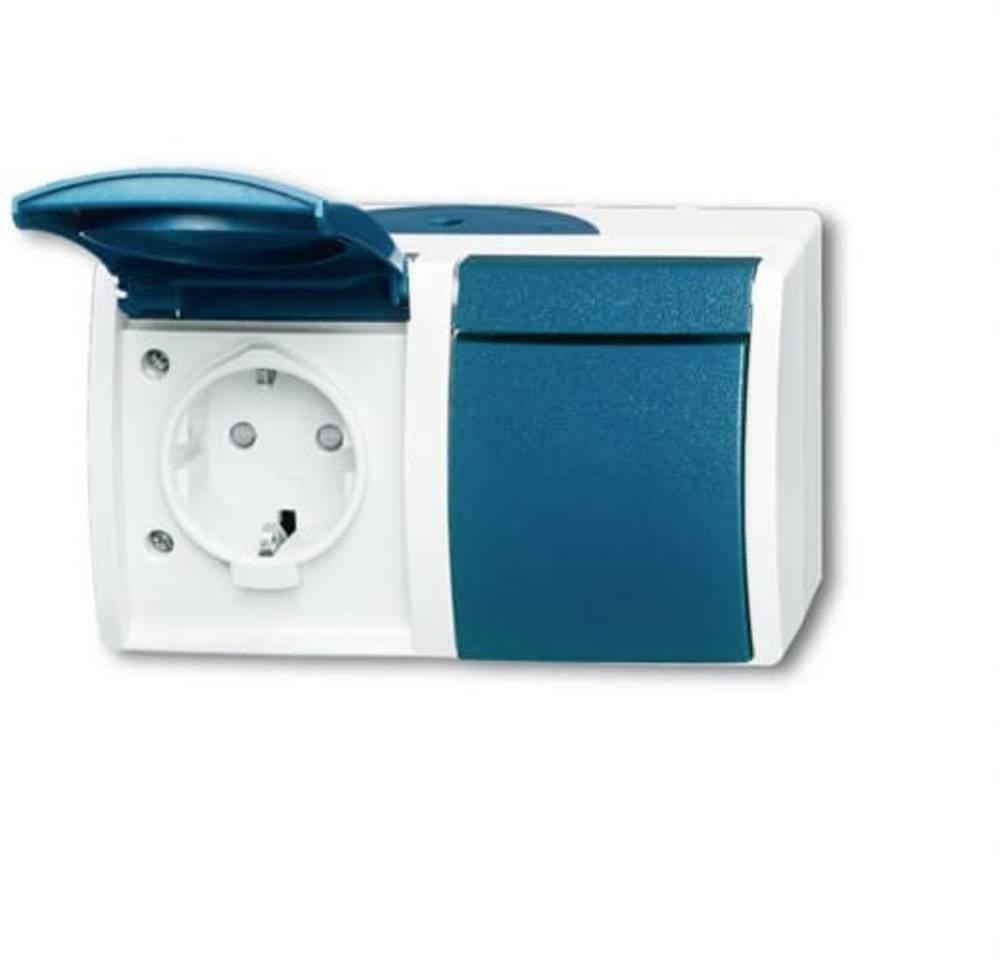 ABB 2CKA002084A0720 Schutzkontakt-Steckdose IP44 Blau-Grün, light