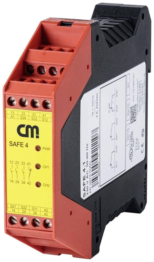 CM Manufactory Sicherheitsrelais SAFE 4.1 Betriebsspannung: 230 V/AC