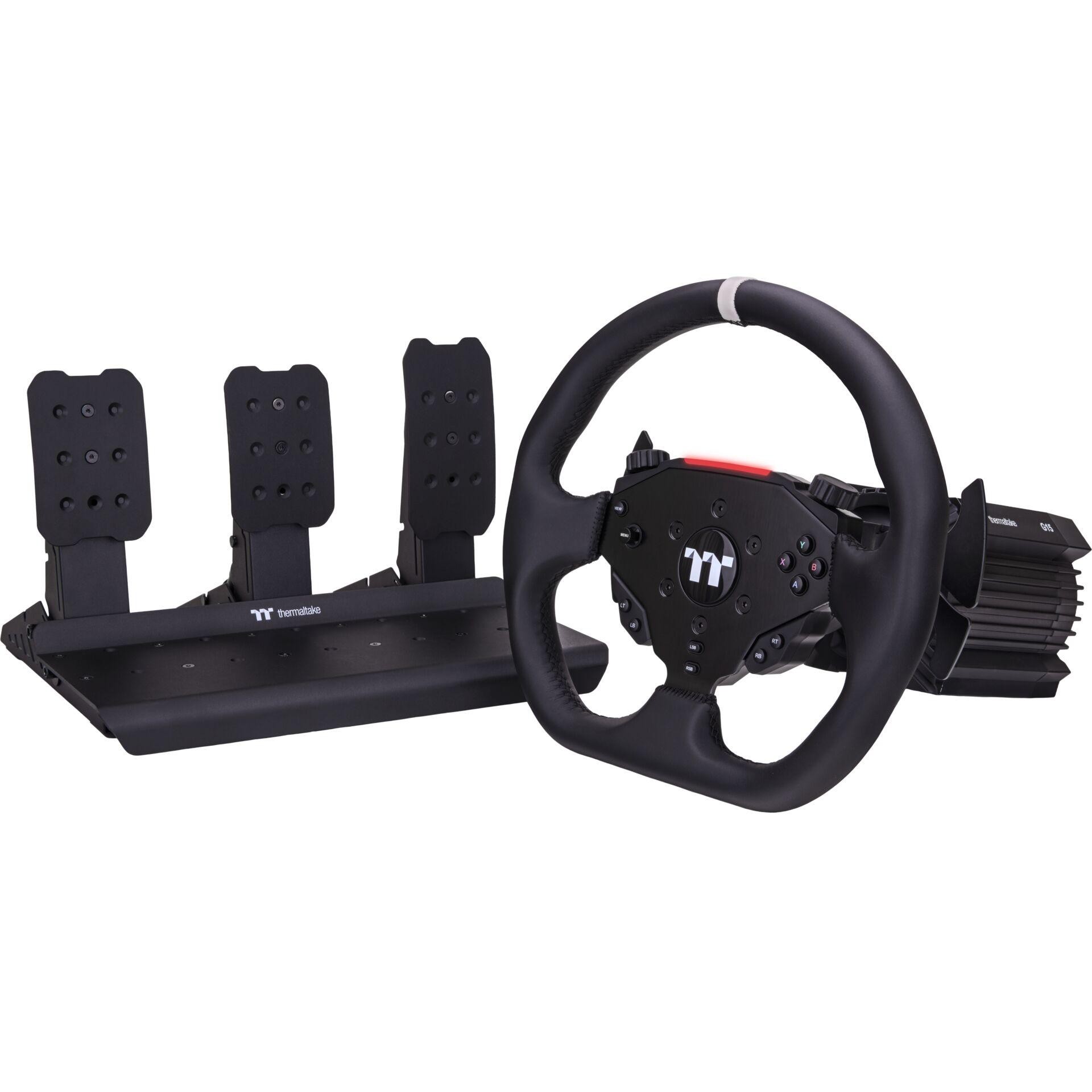 Thermaltake G15 Black USB Steering wheel + Pedals - Thermaltake G15,