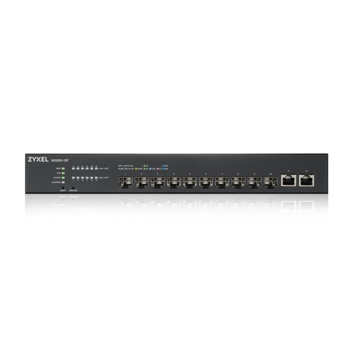 ZyXEL XS1935-12F 12-Port mgd Switch 10x10G SFP+-Ports 2x10GBit