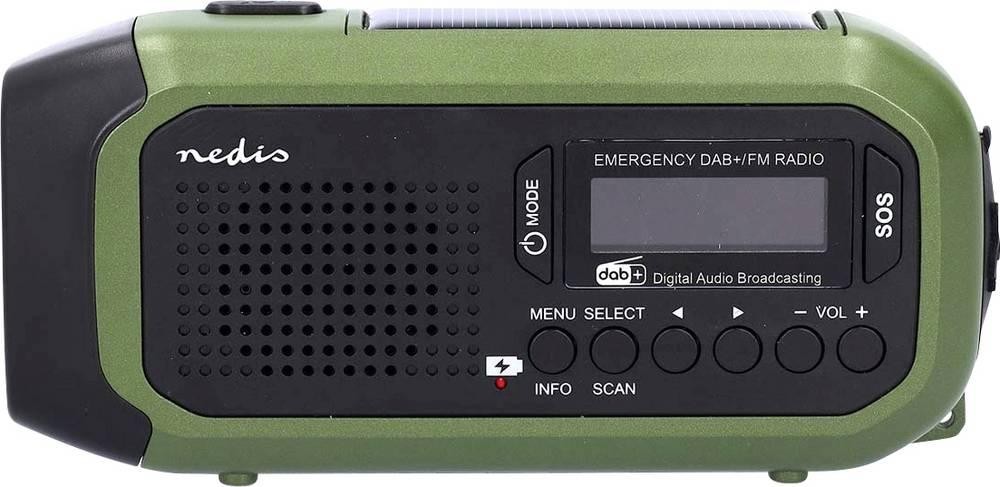 Nedis RDDBCR2000GN radio Portátil Digital Negro, Verde - Nedis