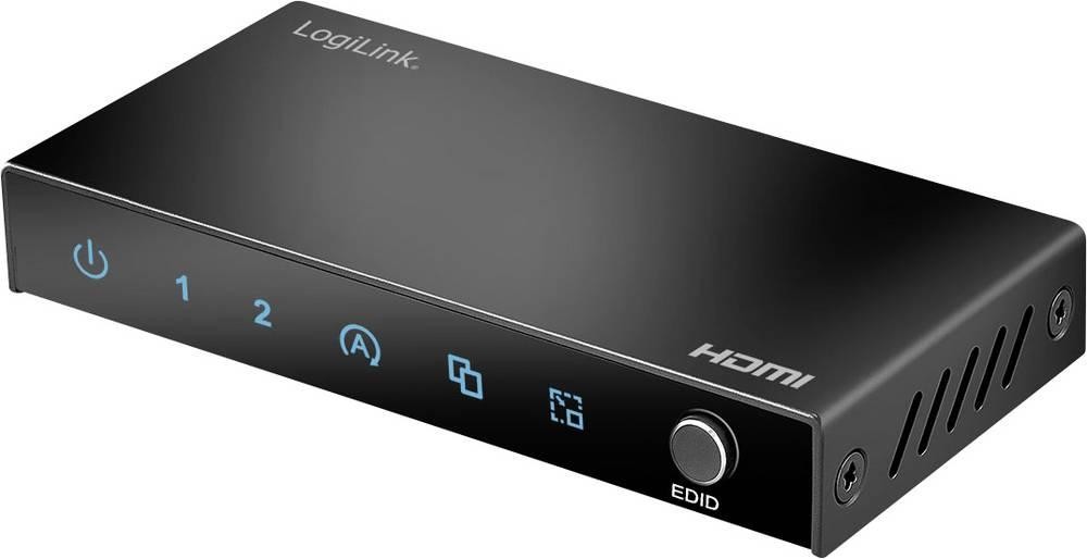 LogiLink HD0066 HDMI-Splitter LED-Anzeige, Metallgehäuse, mit Status-